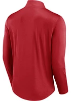 St Louis Cardinals Mens Red Poly QZ Long Sleeve Qtr Zip Pullover