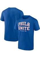 Philadelphia 76ers Blue Phila Unite Short Sleeve T Shirt
