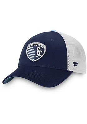 Sporting Kansas City Iconic Trucker Adjustable Hat - Navy Blue