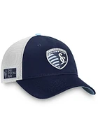 Sporting Kansas City Iconic Trucker Adjustable Hat - Navy Blue