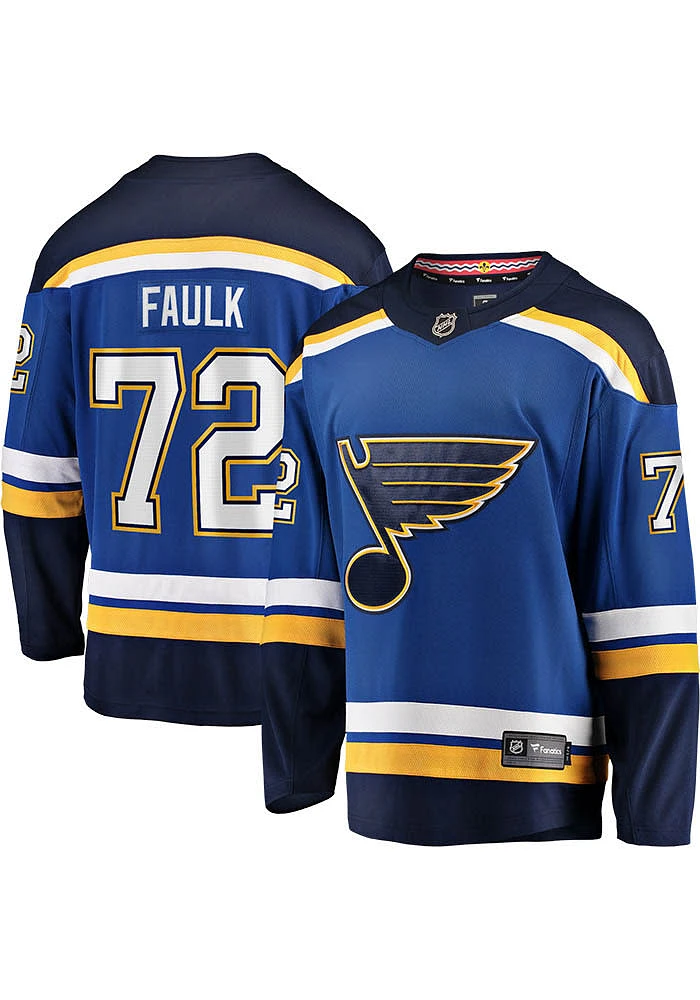 Justin Faulk St Louis Blues Mens Blue Home Breakaway Hockey Jersey