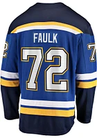 Justin Faulk St Louis Blues Mens Blue Home Breakaway Hockey Jersey