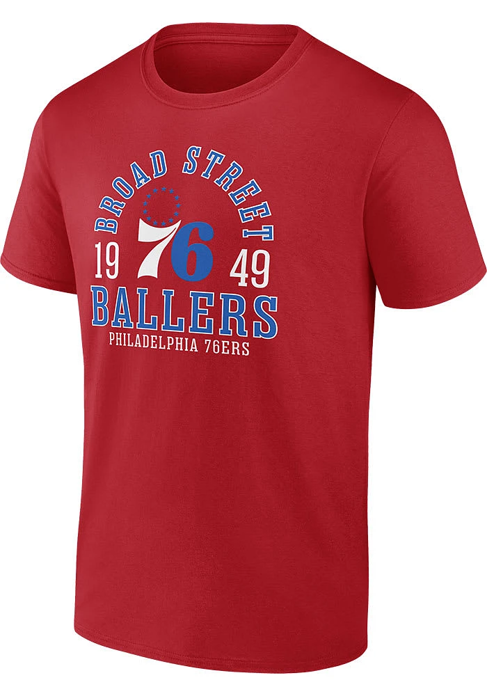 Philadelphia 76ers Red The Extras Short Sleeve T Shirt