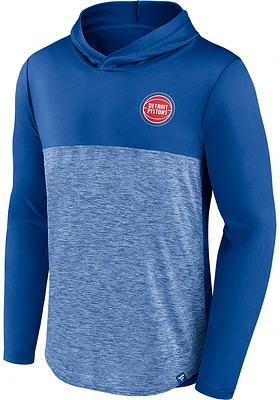 Detroit Pistons Mens Blue Defender Lightweight Hood