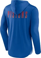 Detroit Pistons Mens Blue Defender Lightweight Hood