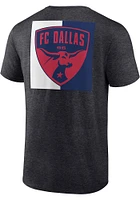 FC Dallas Charcoal BLOCKED OUT Short Sleeve T Shirt