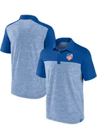 FC Cincinnati Mens Blue POLY Short Sleeve Polo