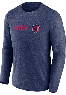 St Louis City SC Navy Blue POLY SPOTLIGHT Long Sleeve T-Shirt