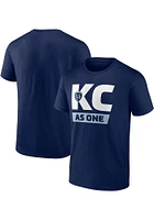 Sporting Kansas City Navy Blue TEAM CHANT Short Sleeve T Shirt
