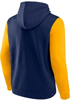 Indiana Pacers Mens Navy Blue Promo Cotton PO Long Sleeve Hoodie