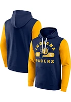 Indiana Pacers Mens Navy Blue Promo Cotton PO Long Sleeve Hoodie