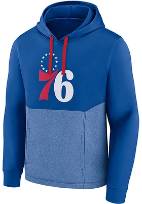 Philadelphia 76ers Mens Blue Promo Poly/Chiller Hood