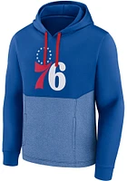 Philadelphia 76ers Mens Blue Promo Poly/Chiller Hood