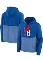 Philadelphia 76ers Mens Blue Promo Poly/Chiller Hood