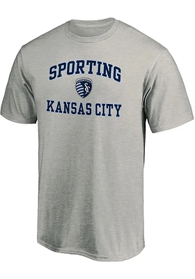 Sporting Kansas City Grey HEART AND SOUL Short Sleeve T Shirt