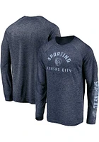 Sporting Kansas City Blue Iconic Striated Long Sleeve T-Shirt