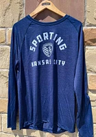 Sporting Kansas City Blue Iconic Striated Long Sleeve T-Shirt