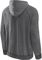 Chicago Bulls Mens Charcoal Team Classics Washed PO Long Sleeve Hoodie