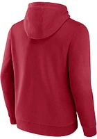 Oklahoma Sooners Mens Crimson Arch Mascot Long Sleeve Hoodie
