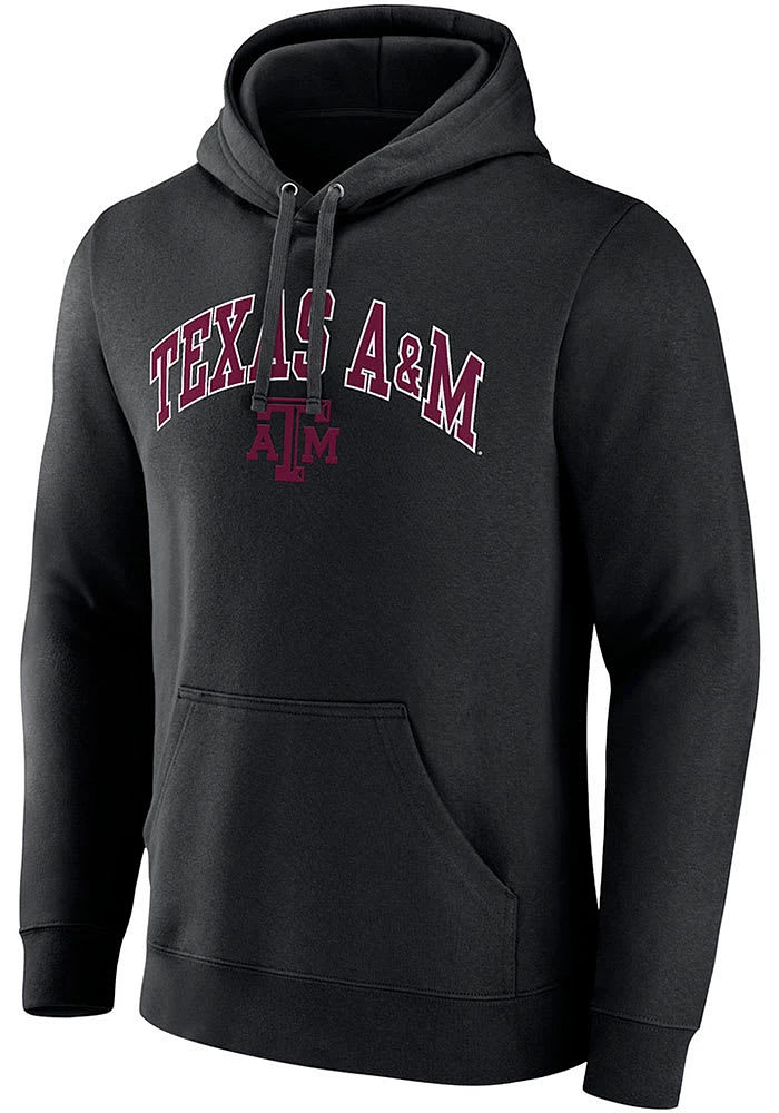Texas A&M Aggies Mens Arch Mascot Long Sleeve Hoodie