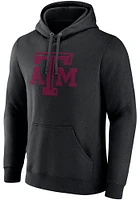 Texas A&M Aggies Mens Black Primary Logo Long Sleeve Hoodie
