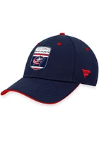 Columbus Blue Jackets Mens Navy 2023 Authentic Pro Draft Stretch Flex Hat