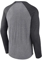 Detroit Lions Grey Weekend Casual Raglan Long Sleeve Fashion T Shirt
