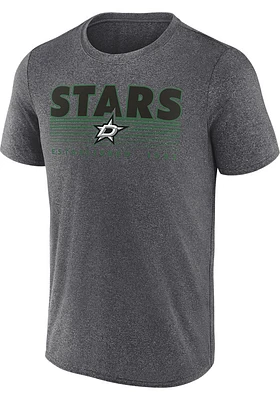 Dallas Stars Grey Iconic Synthetic Short Sleeve T Shirt