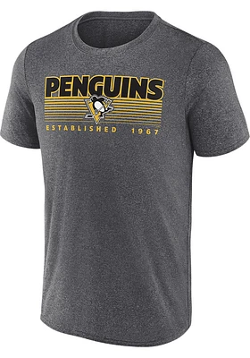 Pittsburgh Penguins Black Iconic Synthetic Short Sleeve T Shirt