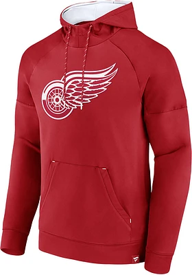 Detroit Red Wings Mens Iconic Defender Pullover Hood