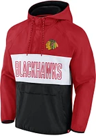 Chicago Blackhawks Mens Red Iconic Defender Anorak Pullover Jackets