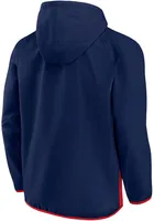 Columbus Blue Jackets Mens Navy Iconic Defender Anorak Pullover