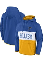 St Louis Blues Mens Blue Iconic Defender Anorak Pullover Jackets