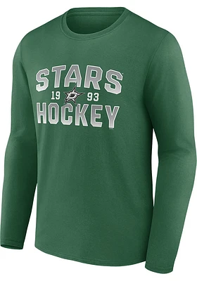 Dallas Stars Green Cotton Long Sleeve T Shirt