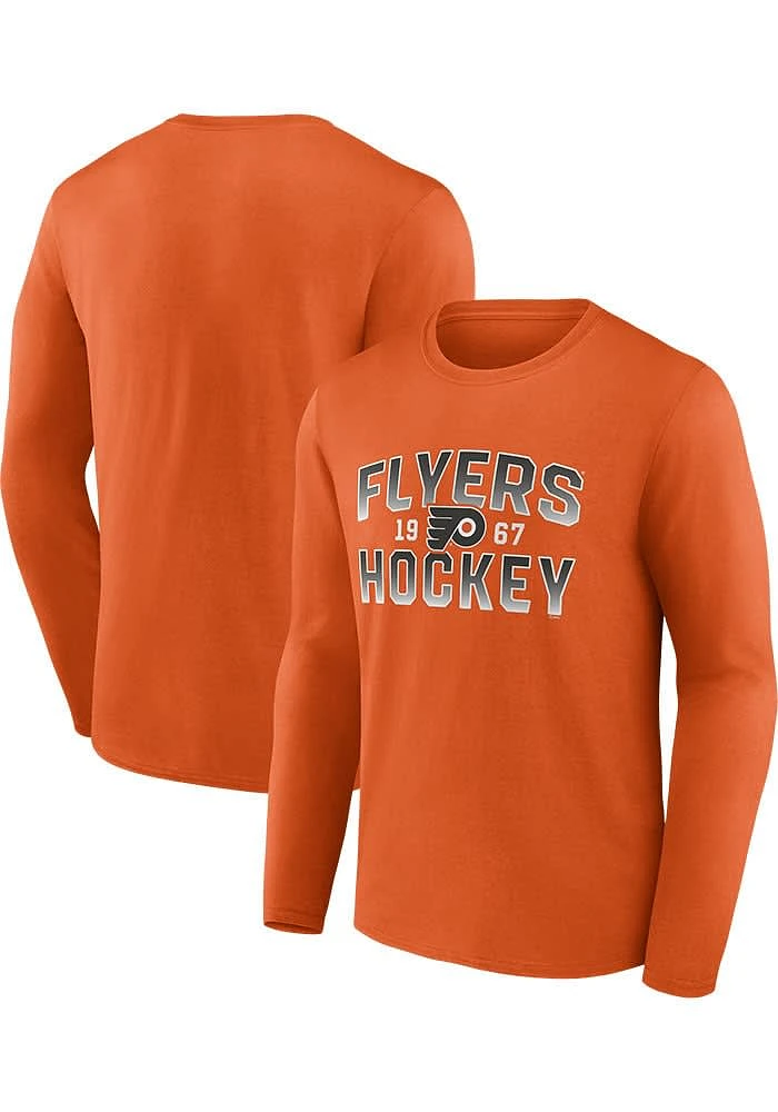 Philadelphia Flyers Orange Cotton Long Sleeve T Shirt