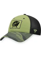 Columbus Blue Jackets Military Appreciation Trucker Adjustable Hat - Green