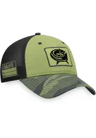 Columbus Blue Jackets Military Appreciation Trucker Adjustable Hat - Green