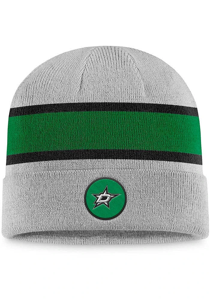 Dallas Stars Grey Holiday Cuff Mens Knit Hat