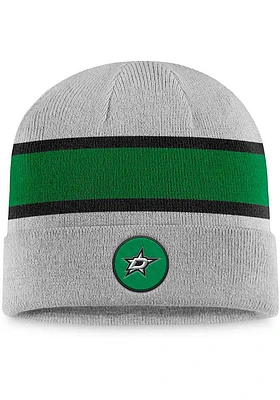 Dallas Stars Grey Holiday Cuff Mens Knit Hat