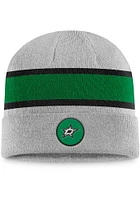 Dallas Stars Grey Holiday Cuff Mens Knit Hat