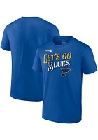 St Louis Blues Blue Team Slogan Short Sleeve T Shirt