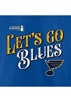 St Louis Blues Blue Team Slogan Short Sleeve T Shirt