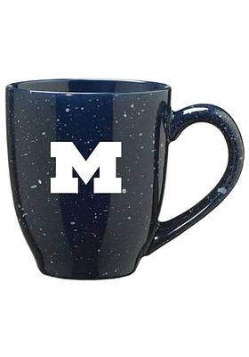 Michigan Wolverines 16oz Speckled Ceramic Mug - Blue