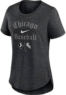 Nike Chicago White Sox Womens Black City Connect Short Sleeve T-Shirt