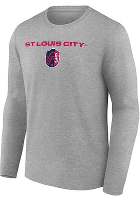 St Louis City SC Wordmark Crest Long Sleeve T Shirt
