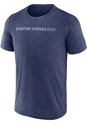 Sporting Kansas City Navy Blue Wordmark Short Sleeve T Shirt