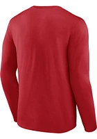 Kansas City Chiefs Red ADVANCE TO VICTORY Long Sleeve T Shirt