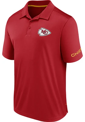 Kansas City Chiefs Mens Red MADE THE TEAM Short Sleeve Polo