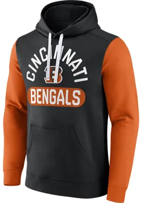 Cincinnati Bengals Mens Black EXTRA POINT Long Sleeve Hoodie