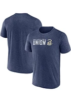 Philadelphia Union Navy Blue Mascot Wordmark Short Sleeve T Shirt